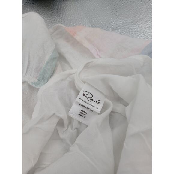 Rails M Pastel Striped mini dress swim coverup - Picture 9 of 10